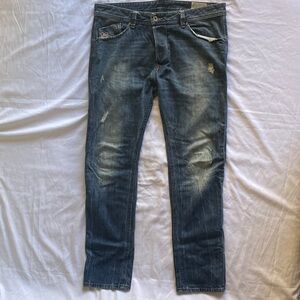 Diesel Distressed Blue Jeans